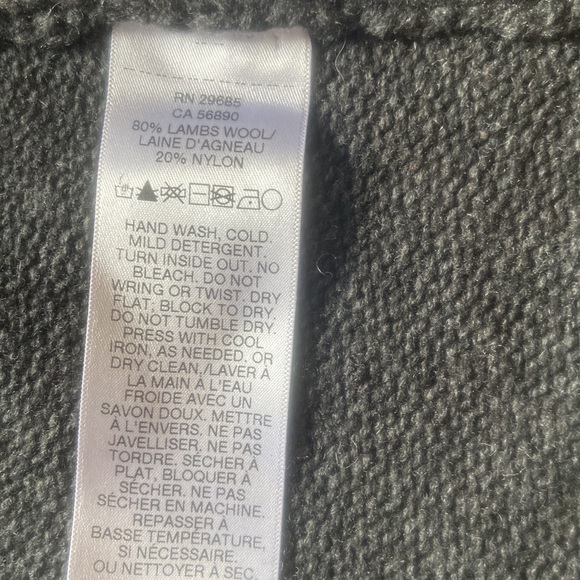 Pendleton cable knit shrug hooded wool poncho - Picture 4 of 5